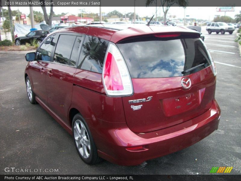 Copper Red Mica / Sand 2010 Mazda MAZDA5 Sport