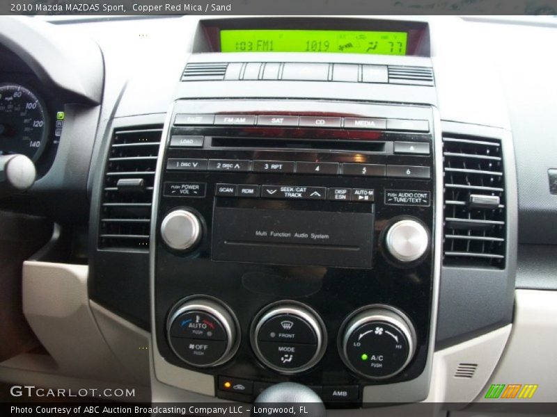 Copper Red Mica / Sand 2010 Mazda MAZDA5 Sport