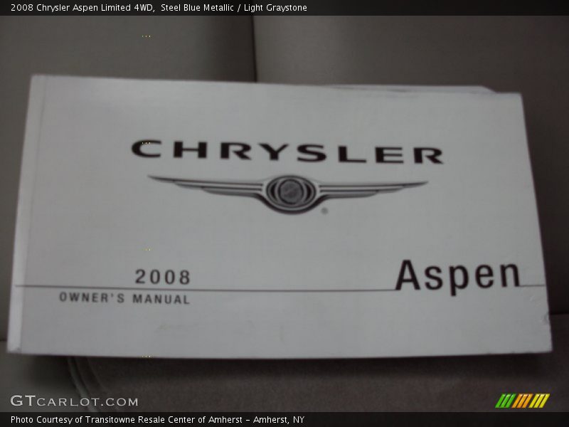 Steel Blue Metallic / Light Graystone 2008 Chrysler Aspen Limited 4WD