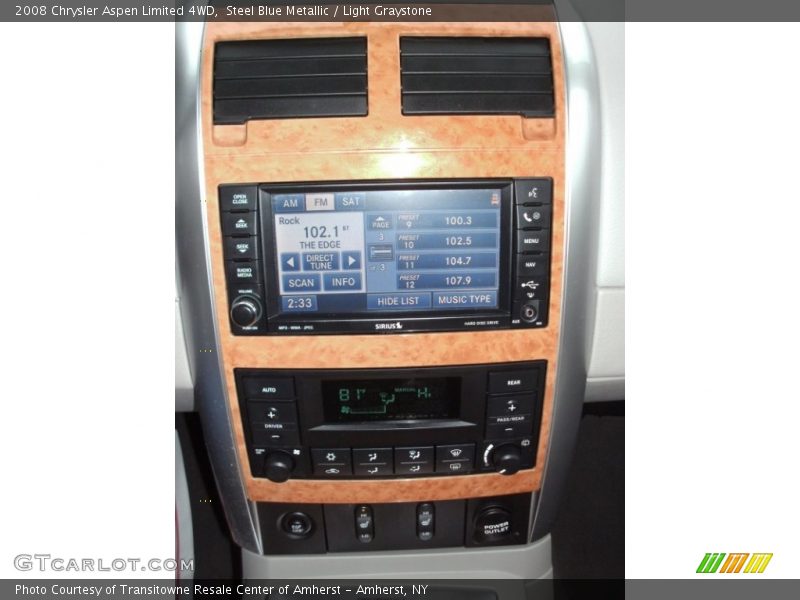 Steel Blue Metallic / Light Graystone 2008 Chrysler Aspen Limited 4WD