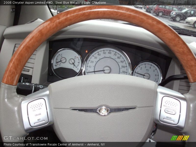Steel Blue Metallic / Light Graystone 2008 Chrysler Aspen Limited 4WD