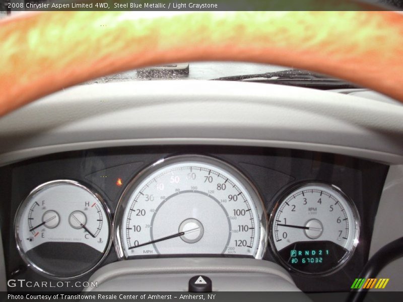 Steel Blue Metallic / Light Graystone 2008 Chrysler Aspen Limited 4WD