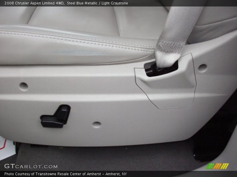 Steel Blue Metallic / Light Graystone 2008 Chrysler Aspen Limited 4WD