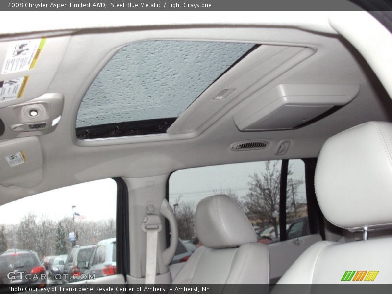 Steel Blue Metallic / Light Graystone 2008 Chrysler Aspen Limited 4WD