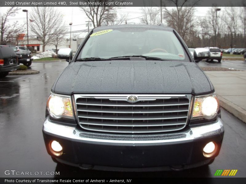 Steel Blue Metallic / Light Graystone 2008 Chrysler Aspen Limited 4WD