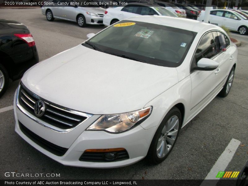 Candy White / Cornsilk Beige Two Tone 2010 Volkswagen CC Sport