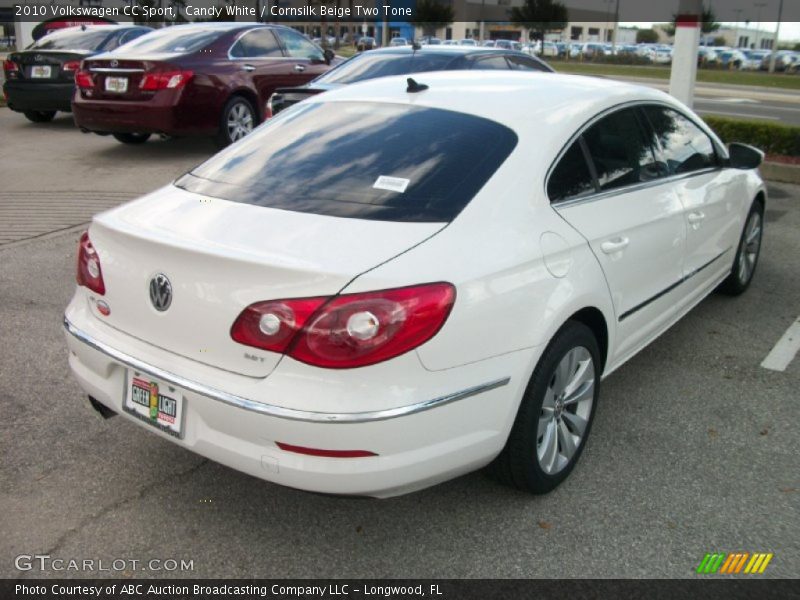 Candy White / Cornsilk Beige Two Tone 2010 Volkswagen CC Sport