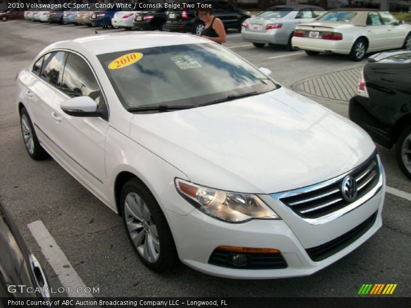Candy White / Cornsilk Beige Two Tone 2010 Volkswagen CC Sport