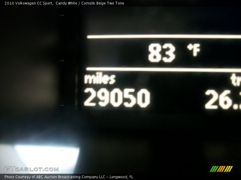 Candy White / Cornsilk Beige Two Tone 2010 Volkswagen CC Sport