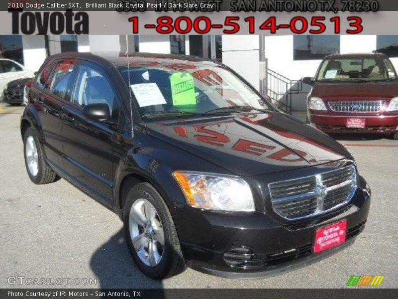 Brilliant Black Crystal Pearl / Dark Slate Gray 2010 Dodge Caliber SXT