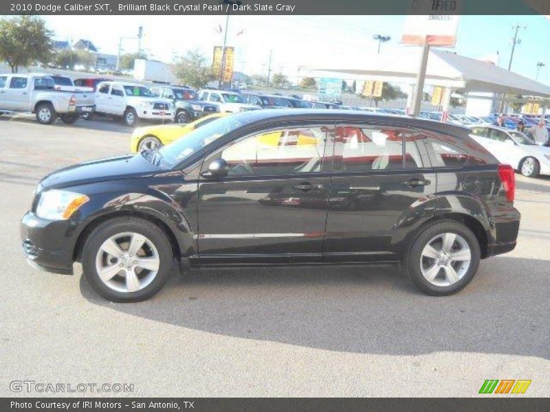 Brilliant Black Crystal Pearl / Dark Slate Gray 2010 Dodge Caliber SXT
