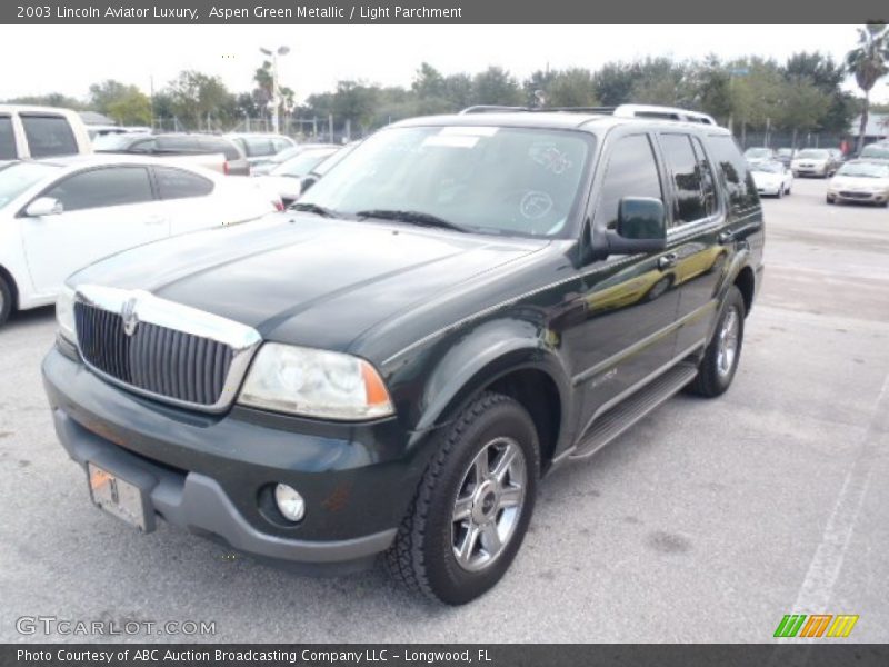 Aspen Green Metallic / Light Parchment 2003 Lincoln Aviator Luxury