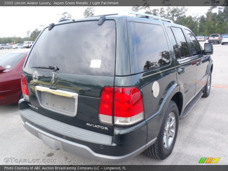 Aspen Green Metallic / Light Parchment 2003 Lincoln Aviator Luxury