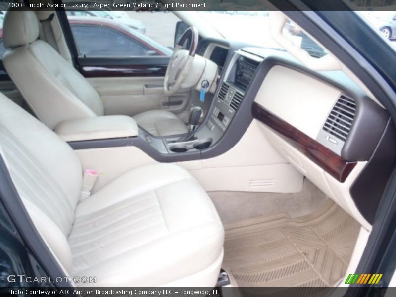 Aspen Green Metallic / Light Parchment 2003 Lincoln Aviator Luxury