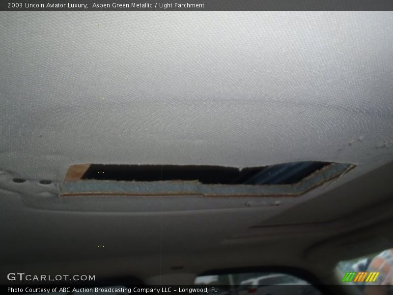 Aspen Green Metallic / Light Parchment 2003 Lincoln Aviator Luxury
