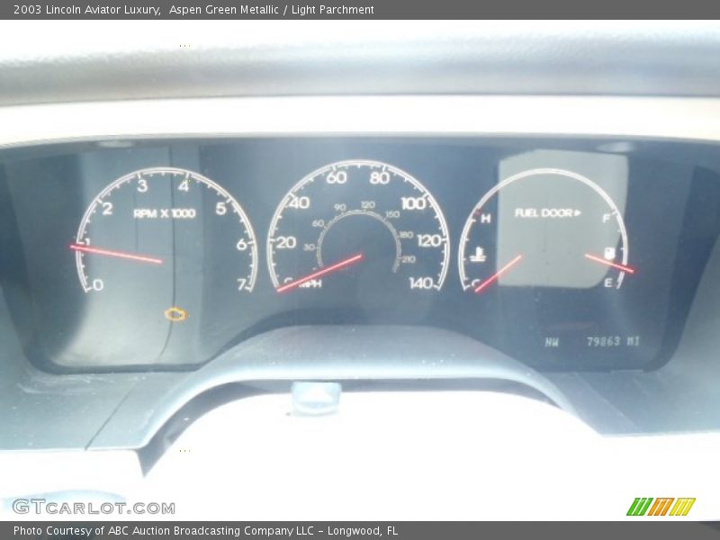 Aspen Green Metallic / Light Parchment 2003 Lincoln Aviator Luxury