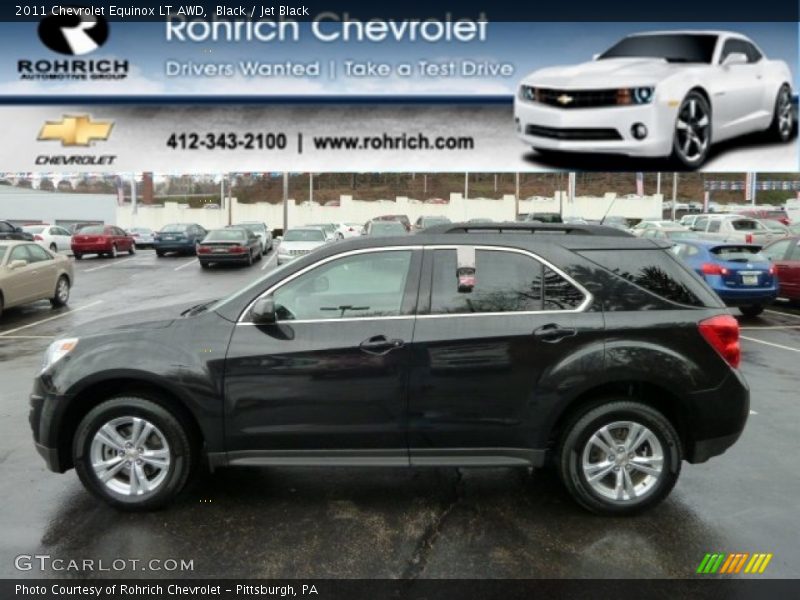 Black / Jet Black 2011 Chevrolet Equinox LT AWD