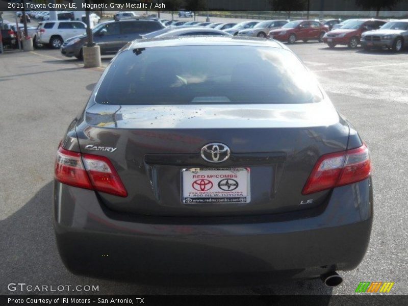 Magnetic Gray Metallic / Ash 2011 Toyota Camry LE