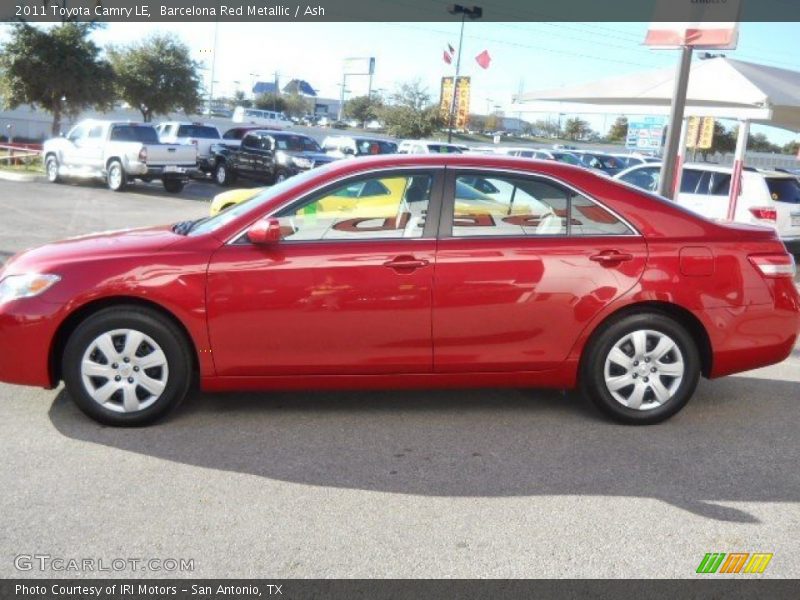 Barcelona Red Metallic / Ash 2011 Toyota Camry LE