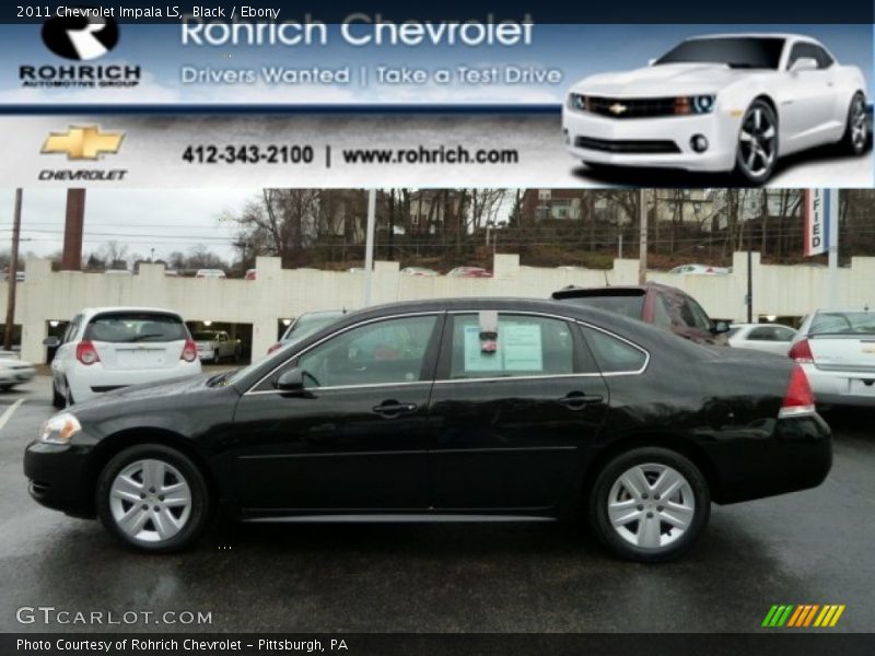 Black / Ebony 2011 Chevrolet Impala LS