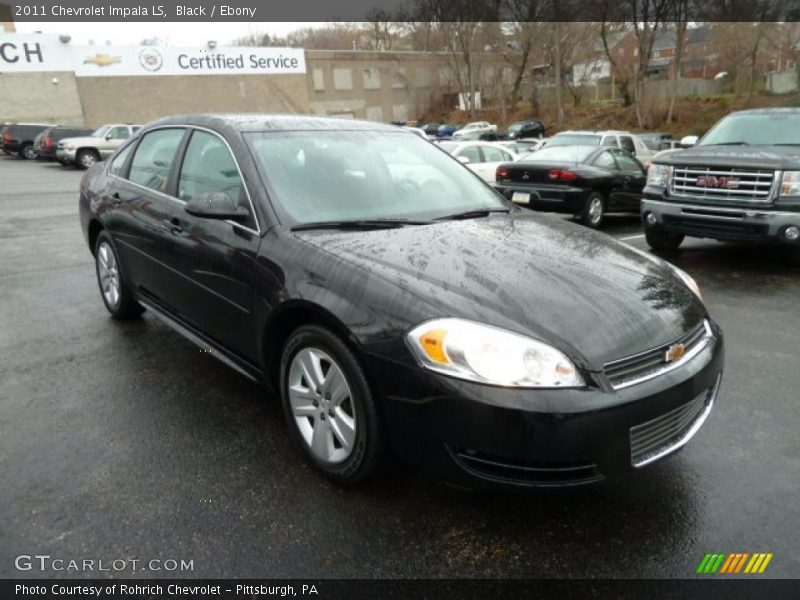 Black / Ebony 2011 Chevrolet Impala LS