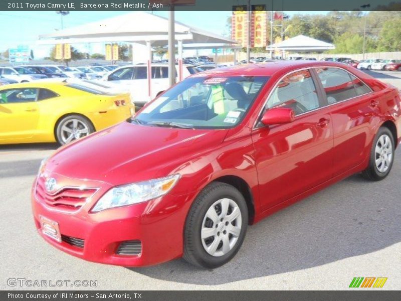 Barcelona Red Metallic / Ash 2011 Toyota Camry LE