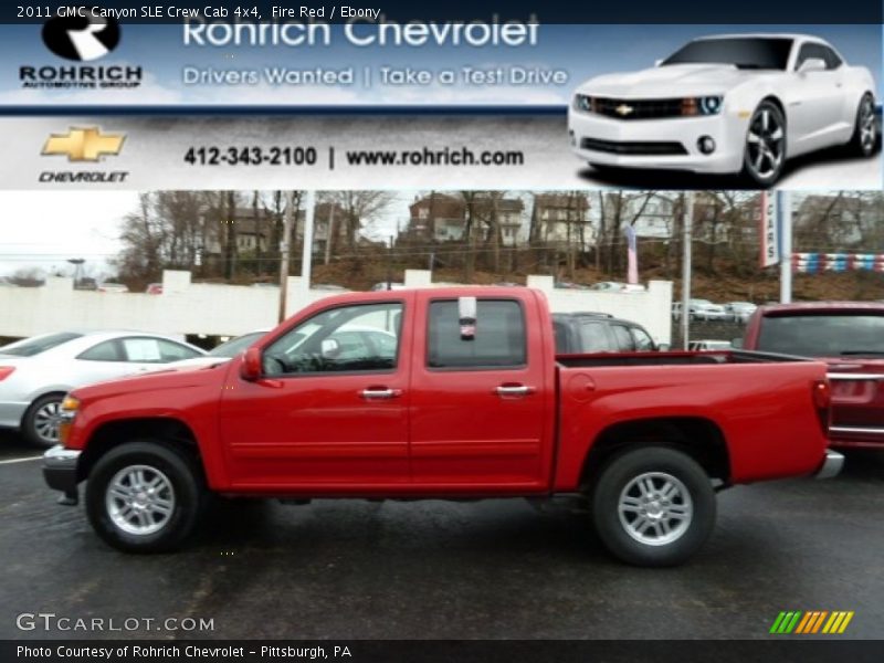 Fire Red / Ebony 2011 GMC Canyon SLE Crew Cab 4x4