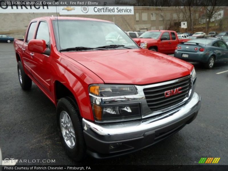 Fire Red / Ebony 2011 GMC Canyon SLE Crew Cab 4x4