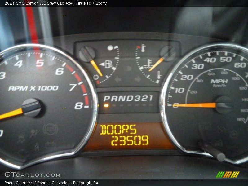 Fire Red / Ebony 2011 GMC Canyon SLE Crew Cab 4x4