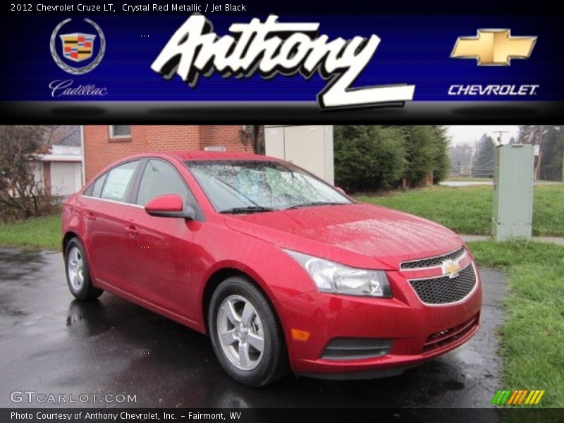 Crystal Red Metallic / Jet Black 2012 Chevrolet Cruze LT