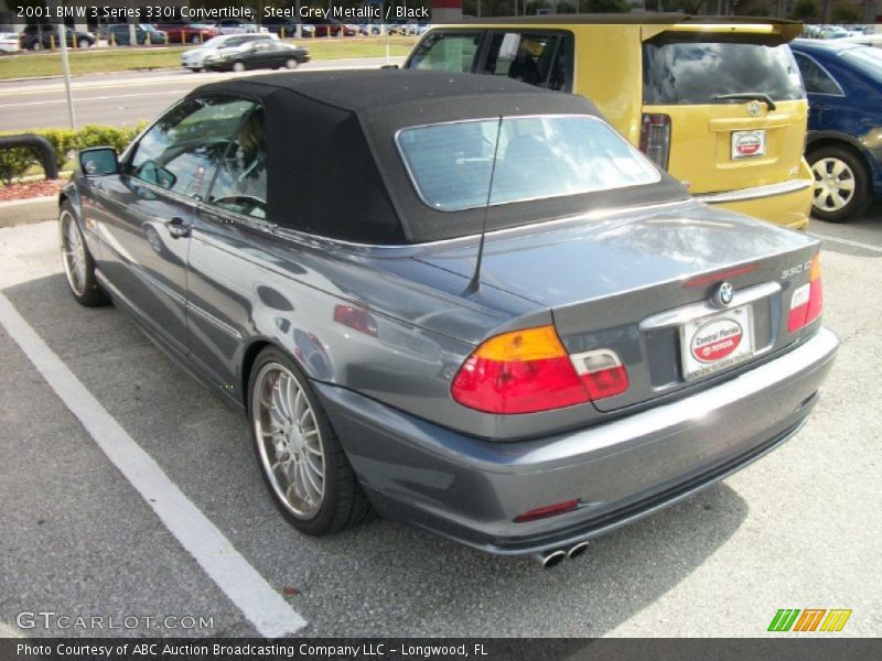 Steel Grey Metallic / Black 2001 BMW 3 Series 330i Convertible