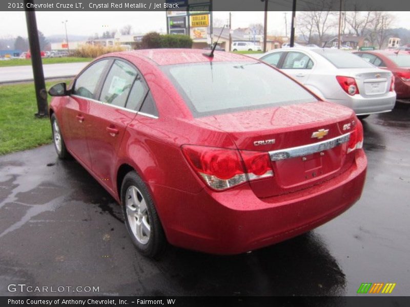 Crystal Red Metallic / Jet Black 2012 Chevrolet Cruze LT