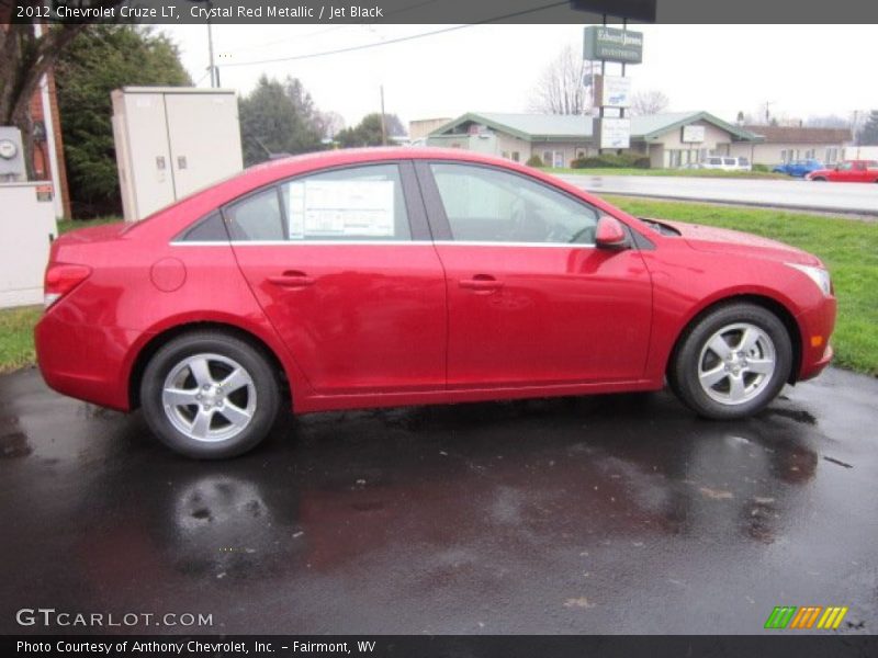 Crystal Red Metallic / Jet Black 2012 Chevrolet Cruze LT