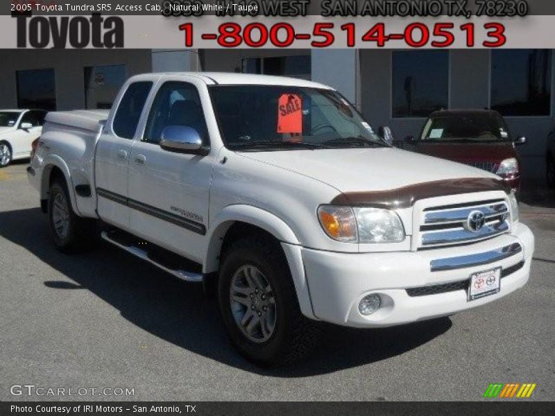 Natural White / Taupe 2005 Toyota Tundra SR5 Access Cab