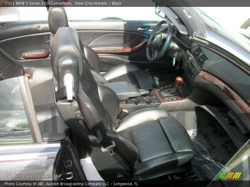 Steel Grey Metallic / Black 2001 BMW 3 Series 330i Convertible