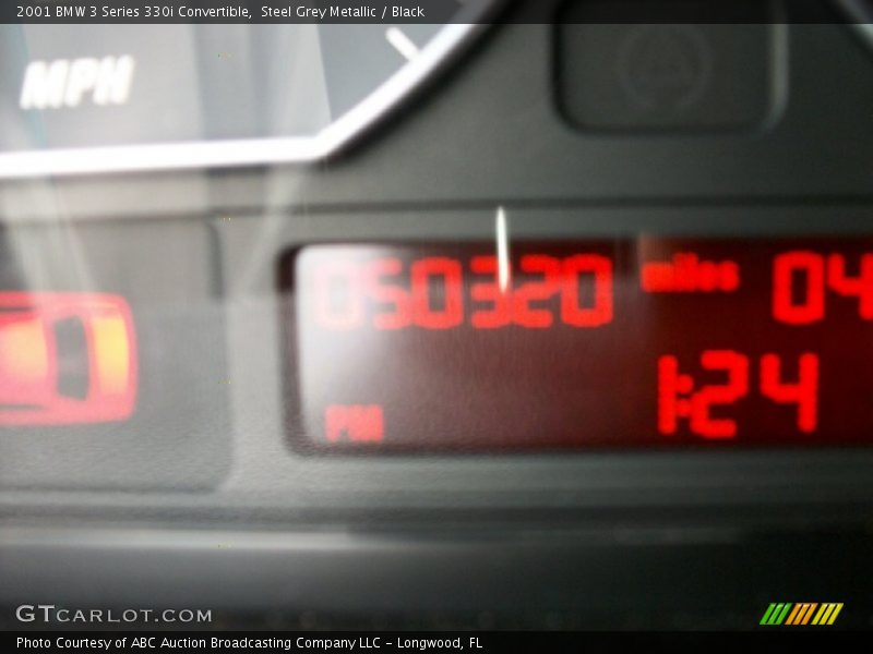 Steel Grey Metallic / Black 2001 BMW 3 Series 330i Convertible