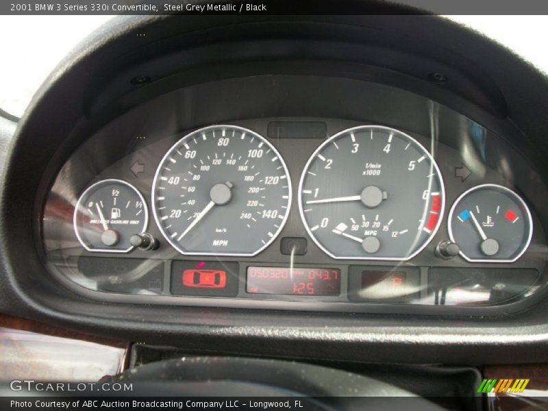 Steel Grey Metallic / Black 2001 BMW 3 Series 330i Convertible