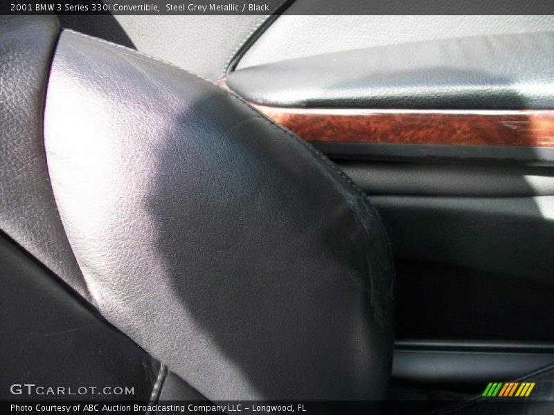 Steel Grey Metallic / Black 2001 BMW 3 Series 330i Convertible