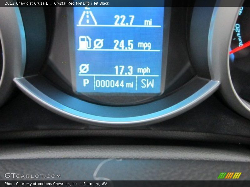 Crystal Red Metallic / Jet Black 2012 Chevrolet Cruze LT