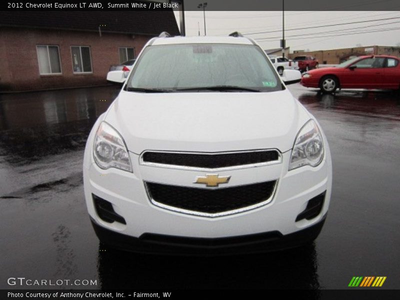 Summit White / Jet Black 2012 Chevrolet Equinox LT AWD