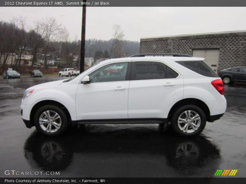 Summit White / Jet Black 2012 Chevrolet Equinox LT AWD