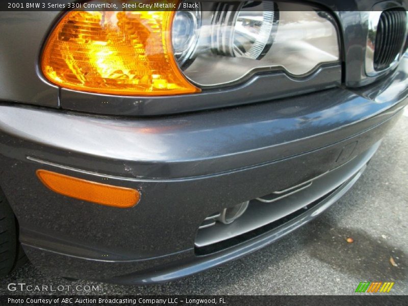 Steel Grey Metallic / Black 2001 BMW 3 Series 330i Convertible