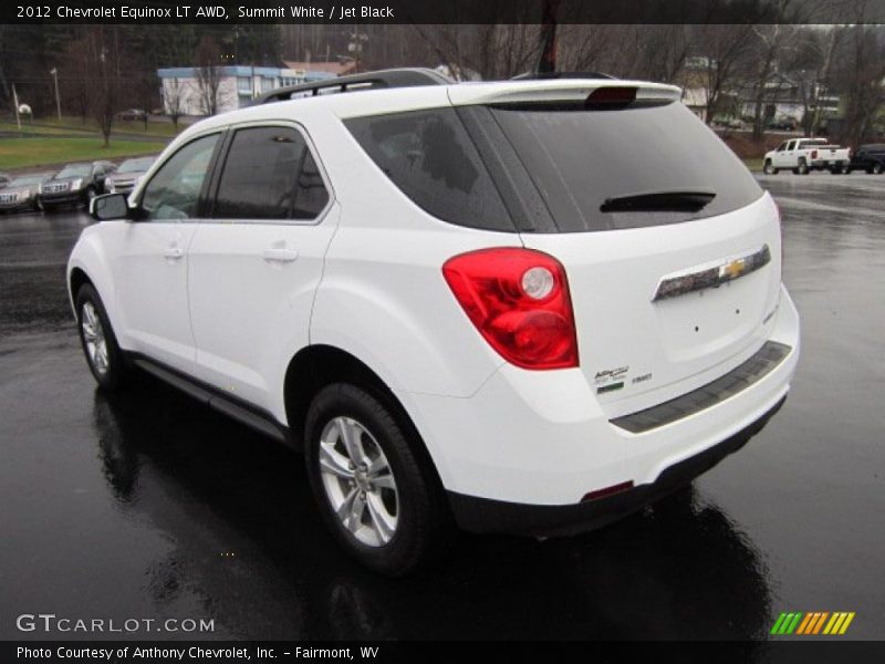 Summit White / Jet Black 2012 Chevrolet Equinox LT AWD