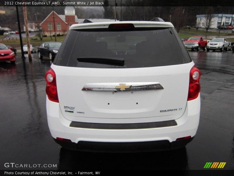 Summit White / Jet Black 2012 Chevrolet Equinox LT AWD