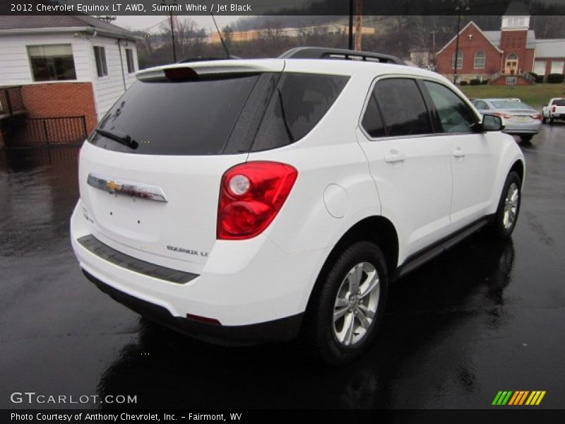 Summit White / Jet Black 2012 Chevrolet Equinox LT AWD