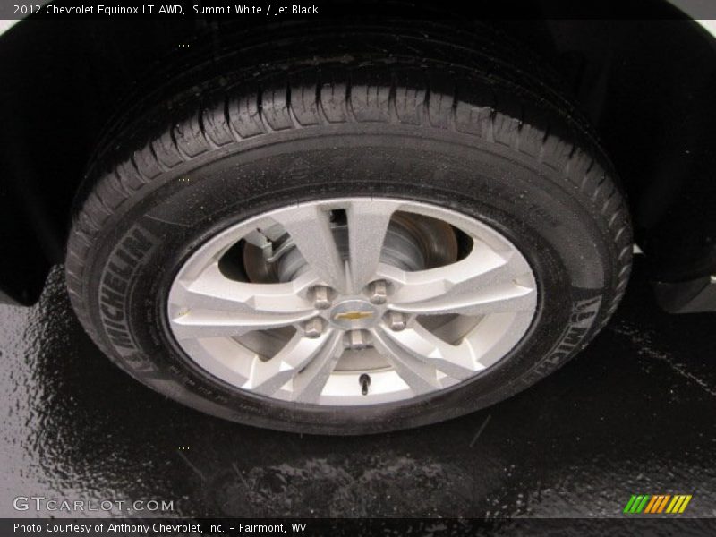 Summit White / Jet Black 2012 Chevrolet Equinox LT AWD
