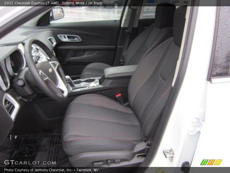 Summit White / Jet Black 2012 Chevrolet Equinox LT AWD