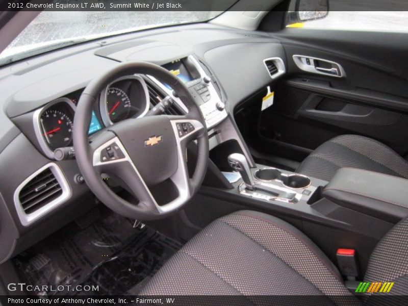 Summit White / Jet Black 2012 Chevrolet Equinox LT AWD