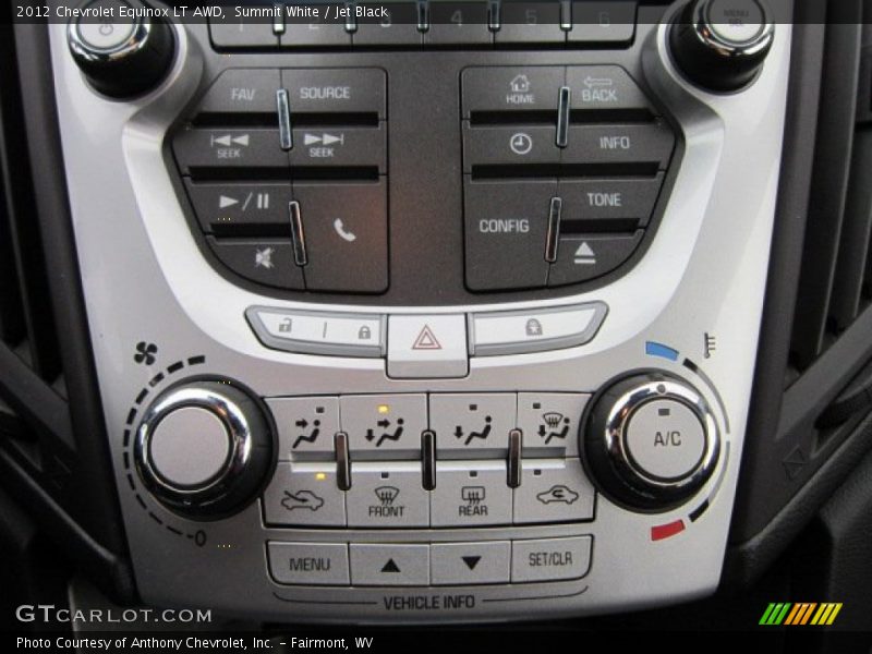 Summit White / Jet Black 2012 Chevrolet Equinox LT AWD