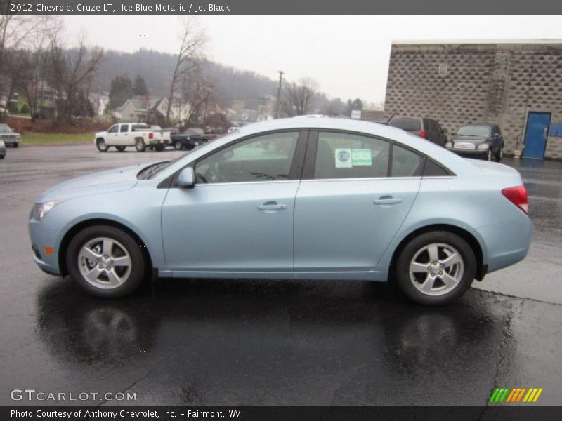 Ice Blue Metallic / Jet Black 2012 Chevrolet Cruze LT
